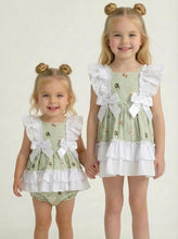 Load image into Gallery viewer, Ceyber Girls Mint Animal Print Dress