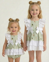 Load image into Gallery viewer, Ceyber Girls Mint Animal Print Dress