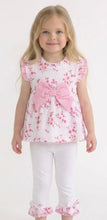 Load image into Gallery viewer, Mintini Girls Pink Floral Gingham Tunic Legging Set