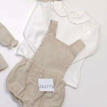 Load image into Gallery viewer, Ceyber Baby Boys Beige Romper Set