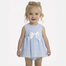 Load image into Gallery viewer, Ceyber Baby Girls Blue Stripe Dress