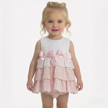 Load image into Gallery viewer, Ceyber Baby Girls Pink Gingham Puffball Style Dress