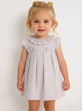 Load image into Gallery viewer, Sardon Baby Girls Lilac Ditsy Dress