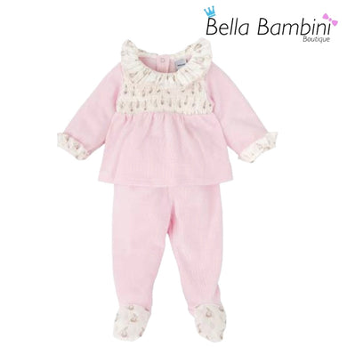 Babidu Baby Girls Bunny Smock Set