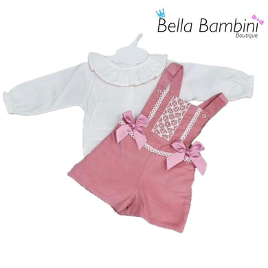 Baby Girls Dusky Pink Short Set