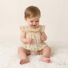 Load image into Gallery viewer, Baby Ferr Baby Girls Peach Floral Dress &amp; Bloomers