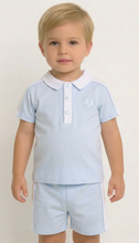 Load image into Gallery viewer, Blues Baby Boys Blue Short Set