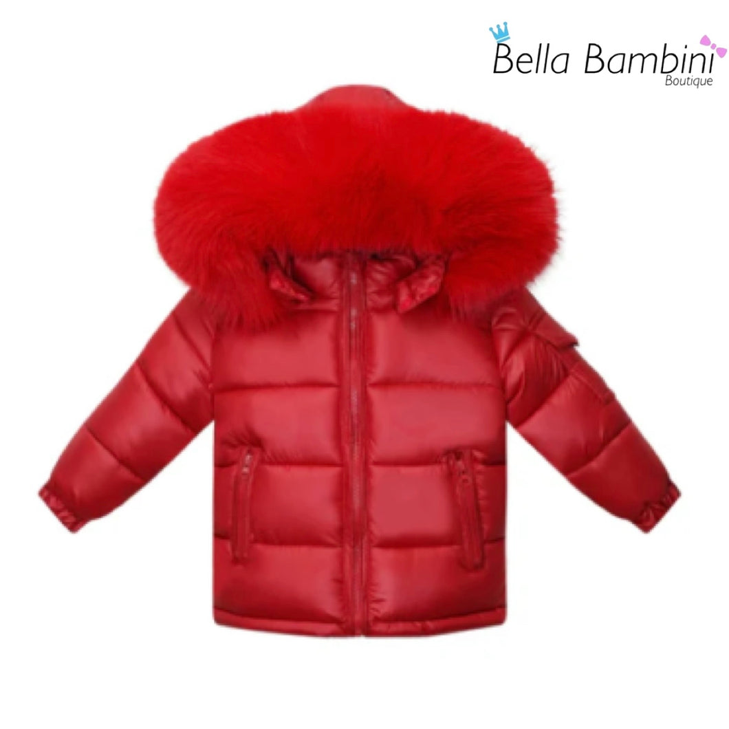 Wee Me Red Puffer Coat