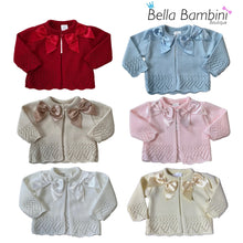 Load image into Gallery viewer, Little Star Baby Girls Bow Bolero Cardigans