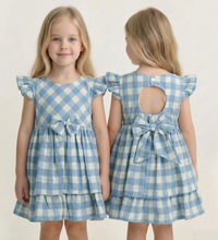 Load image into Gallery viewer, Baby Ferr Older Girls Check Dress