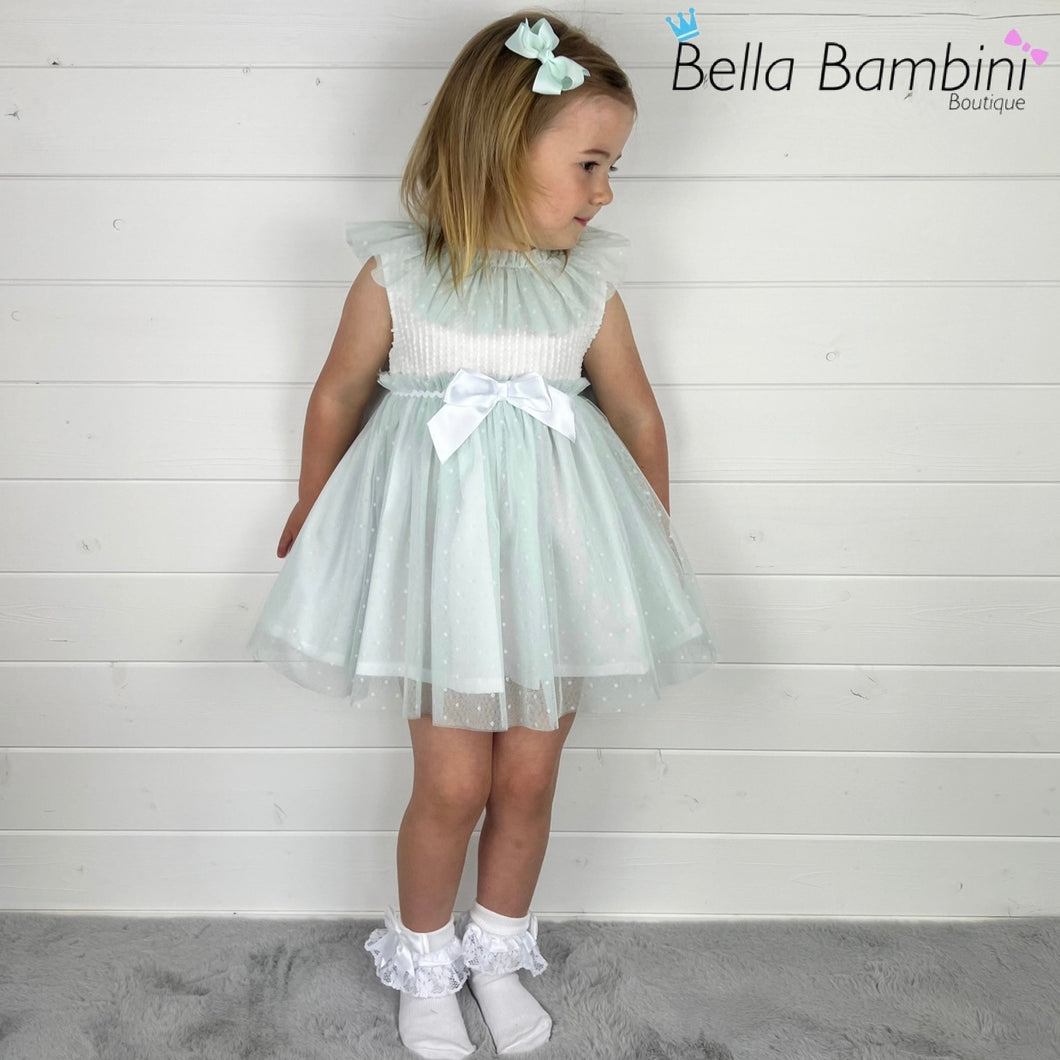 Ceyber Girls Mint Tulle Dress