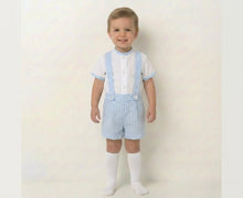 Load image into Gallery viewer, Baby Ferr Baby Boys Blue Gingham Short Set