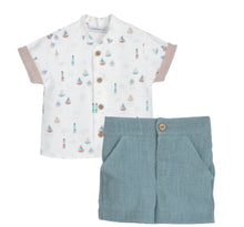Load image into Gallery viewer, Calamaro Boys Boat Short Set