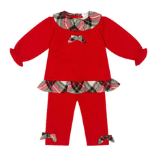 Load image into Gallery viewer, PRE ORDER Deolinda Red Taran Bows Legging Set