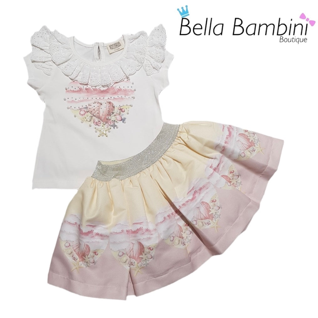 Neon Kids Seaside Skirt Set