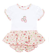 Load image into Gallery viewer, Deolinda Baby Girls Strawberry Skirted Jam Set