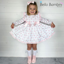 Load image into Gallery viewer, Ceyber Pink Floral Double Bow Dress