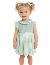 Load image into Gallery viewer, Sardon Green Stripe Dress