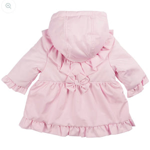 Mintini Girls Pink Ruffle Bow Summer Jacket