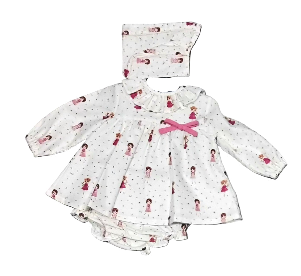 Baby Ferr Baby Girls Candy Pink Doll Dress