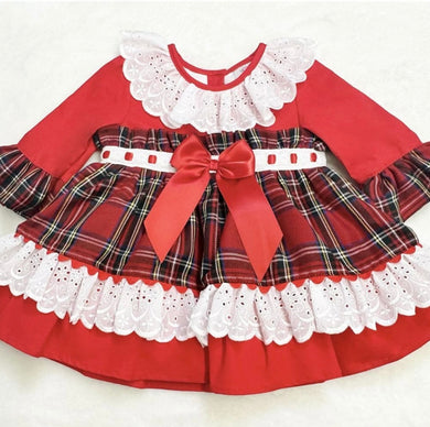 Wee Me Tartan Puffball Dress