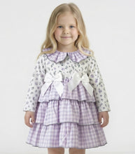 Load image into Gallery viewer, Ceyber Girls Lilac Gingham Summer Coat