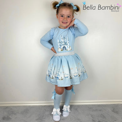 Giorgio Bambini Blue Castle Skirt Set