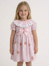 Load image into Gallery viewer, Ceyber Girls Pink Party Bear Smock Style Dress