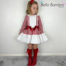 Load image into Gallery viewer, Ceyber Red Gingham Dress