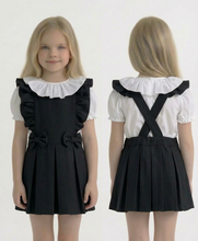 Load image into Gallery viewer, Love and Learn Black School Pinafore