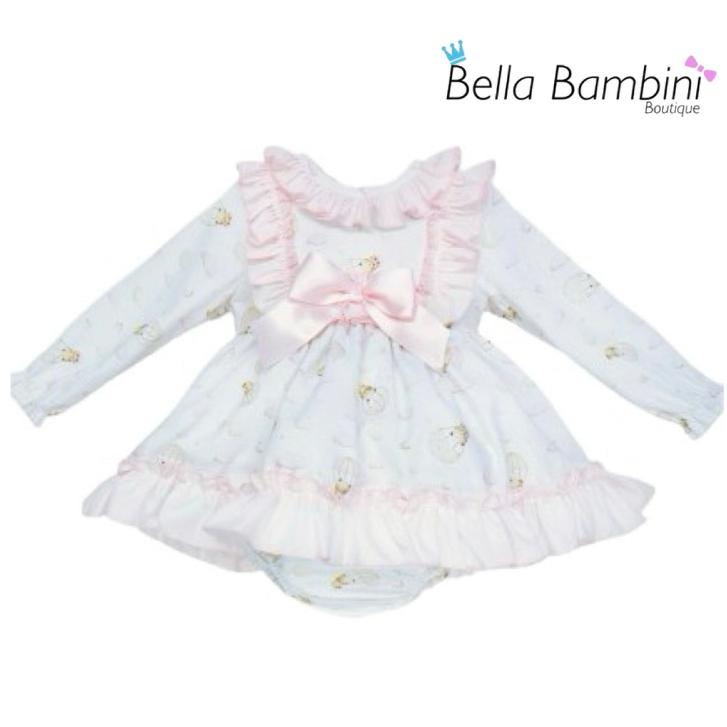 Wee Me Baby Girls Hot Air Balloon Print Dress