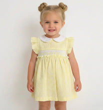 Load image into Gallery viewer, Blues Baby Lemon Smock Daisy Dress