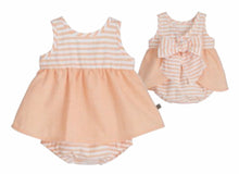 Load image into Gallery viewer, Calamaro Baby Girls Peach Dress