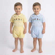 Load image into Gallery viewer, Beau Kid Unisex Bunny Smocked Short Set
