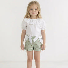 Load image into Gallery viewer, Ceyber Girls Mint Animal Print Short Set