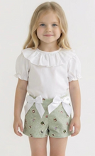 Load image into Gallery viewer, Ceyber Girls Mint Animal Print Short Set