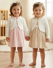 Load image into Gallery viewer, Tongs Girls Dress &amp; Cardigan