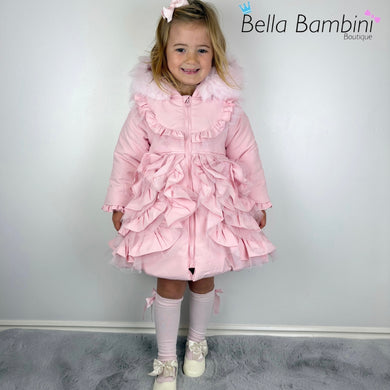 Wee Me Pink Ruffle Coat