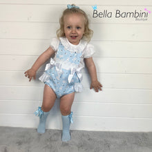 Load image into Gallery viewer, Ceyber Baby Girls Blue Bunny Romper