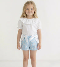 Load image into Gallery viewer, Ceyber Girls Blue Bunny Short Set