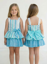 Load image into Gallery viewer, PRE ORDER Dbb Collection Aqua Stripe Dress