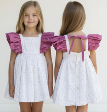 Load image into Gallery viewer, Dbb Collection Older Girls White Floral Dress