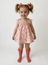 Load image into Gallery viewer, Sardon Baby Girls Peach Dress