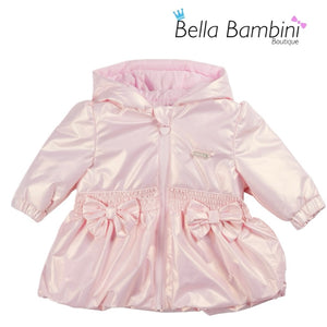 Mintini Girls Pink Double Bow Summer Jacket