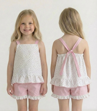 Load image into Gallery viewer, Rapife Girls Pink Ditsy Floral Short Set