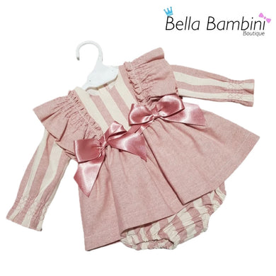 Ceyber Baby Girls Dusky Double Bow Dress