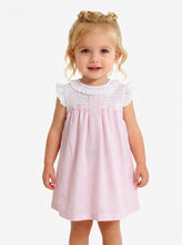 Load image into Gallery viewer, Blues Baby White &amp; Pink Smock Dress