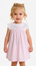 Load image into Gallery viewer, Blues Baby White &amp; Pink Smock Dress