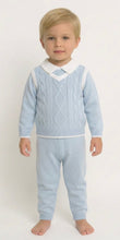Load image into Gallery viewer, Beau Kid Blue Two Piece Knit Set
