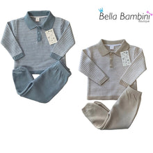 Load image into Gallery viewer, Little Star Boys Stripe Knit Two Piece Set